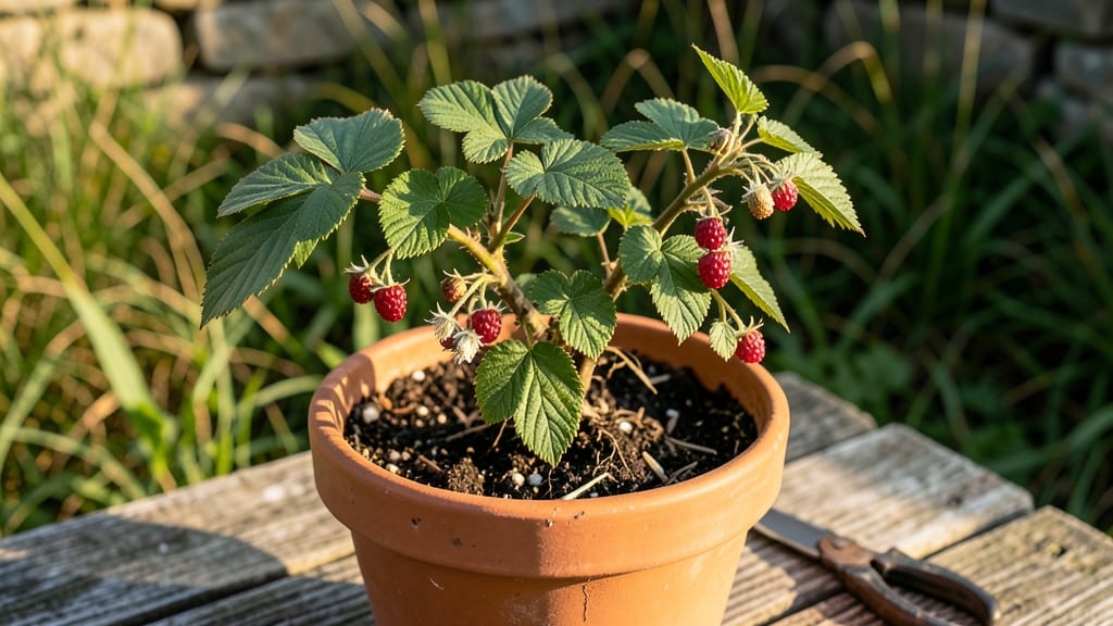 Potted Raspberry Plants: Thriving Canes With 3 Simple Pruning Steps